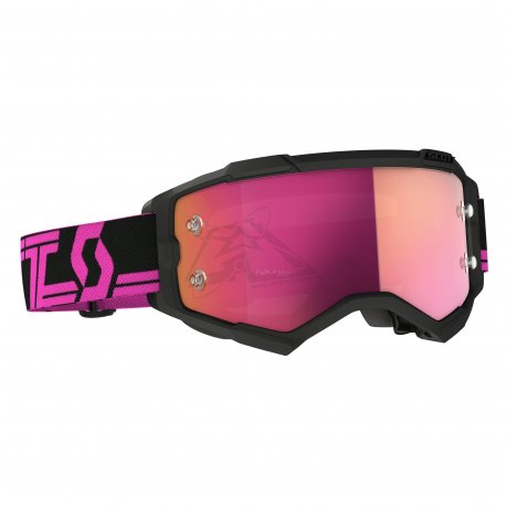 Lunettes SCOTT FURY - Noir / Rose - Écran iridium rose 