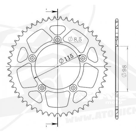 Couronne bi-métal SUPERSPROX STEALTH or CO101 - Pas 420 