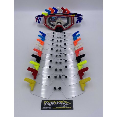 Masque RFLOW Patriot - Bleu / Blanc / Rouge + Kit R-FLOW TRIG coloris au choix 