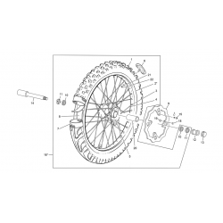 Roue avant SHERCO 125 SE FACTORY 2T 2021 