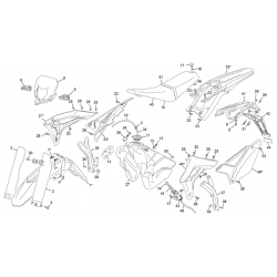 Plastiques SHERCO 125 SE FACTORY 2T 2021 