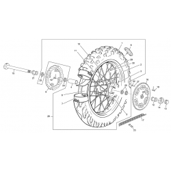 Roue arrière SHERCO 125 SE RACING 2T 2021 