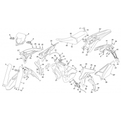 Plastiques SHERCO 125 SE RACING 2T 2021 