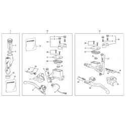 Maitre cylindre frein avant - arrière - embrayage SHERCO 250 SE FACTORY 2T 2021 