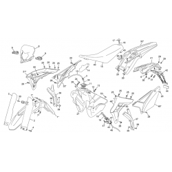 Plastiques SHERCO 250 SE FACTORY 2T 2021 