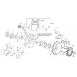 Vilebrequin assemble SHERCO 250 SE FACTORY 2T 2021 