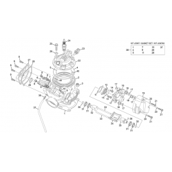 Cylindre - culasse SHERCO 250 SE FACTORY 2T 2021 