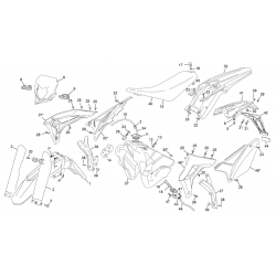 Plastiques SHERCO 250 SE RACING 2T 2021 