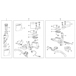 Maitre cylindre frein avant - arrière - embrayage SHERCO 250 SEF FACTORY 4T 2021 