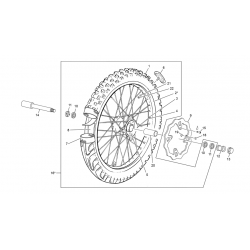 Roue avant SHERCO 250 SEF FACTORY 4T 2021 