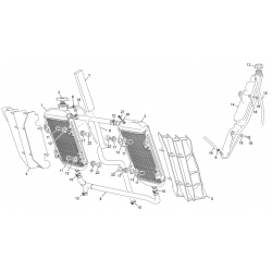 Radiateur SHERCO 250 SEF RACING 4T 2021 