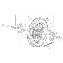 Roue arrière SHERCO 450 SEF RACING 4T 2021 