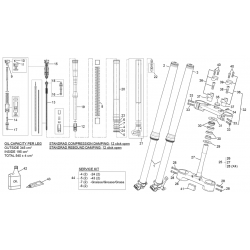 Fourche SHERCO 500 SEF FACTORY 4T 2021 