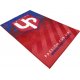 Tapis environnemental UP Design moto rouge et bleu