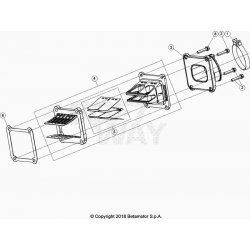 Boîte à clapets et pipe d'admission BETA 125 RR 2T RACING 2021 