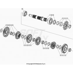 Boîte de vitessses ,arbre secondaire BETA 125 RR 2T RACING 2021 