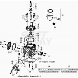 Cylindre et kit piston BETA 200 RR 2T RACING 2021 
