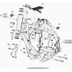 Cadre, chassis BETA 200 RR 2T RACING 2021 