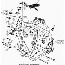 Cadre, chassis BETA 250 RR 2T RACING 2021 