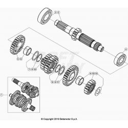 Boîte de vitesse, arbre primaire BETA 250 RR 2T RACING 2020 