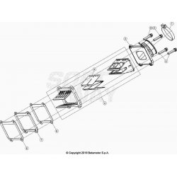 Boîte à clapets et pipe d'admission BETA 300 RR 2T RACING 2021 