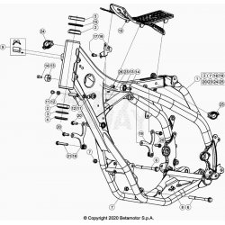 Cadre, chassis BETA 350 RR 4T RACING 2021 