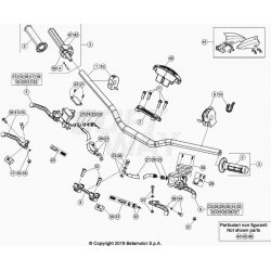 Guidon et maitre cylindres BETA 350 RR 4T RACING 2021 