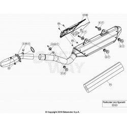 Collecteur et silencieux 4T BETA 350 RR 4T RACING 2020 