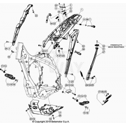 Boucle arrière de cadre BETA 430 RR 4T RACING 2021 