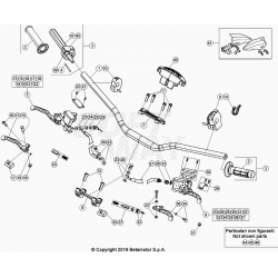 Guidon et maitre cylindres BETA 430 RR 4T RACING 2021 