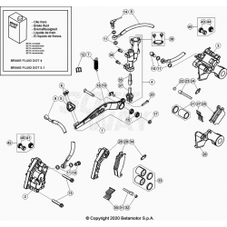 Système de frein avant et arrière BETA 430 RR 4T RACING 2021 