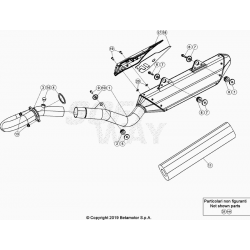 Collecteur et silencieux 4T BETA 430 RR 4T RACING 2021 