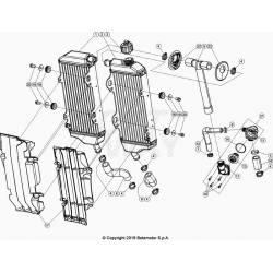 Radiateur et durites BETA 430 RR 4T RACING 2021 