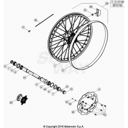 Roue avant BETA 430 RR 4T RACING 2021 