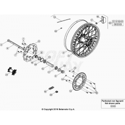 Roue arrière BETA 430 RR 4T RACING 2021 