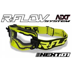 Masque R-FLOW NEXT 01 Jaune fluo / Noir - Full pack 