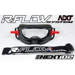 Masque R-FLOW NEXT 02 Noir / Blanc / Rouge - Full pack