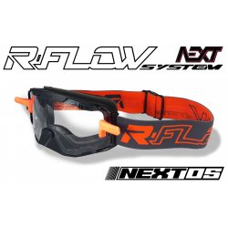 Masque R-FLOW NEXT 05 Noir / Orange - Full pack 