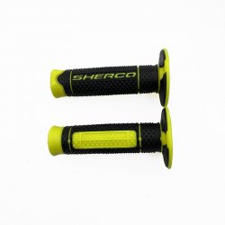 POIGNEE SHERCO PAIRE NOIR JAUNE FLUO SOFT 