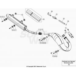 Échappement et silencieux BETA 125 RR 2T 2022 