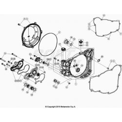 Carter d'embrayage et pompe à eau BETA 250 RR 2T 2022 