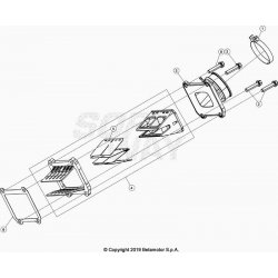 Boîte à clapets et pipe d'admission BETA 250 RR 2T 2022 