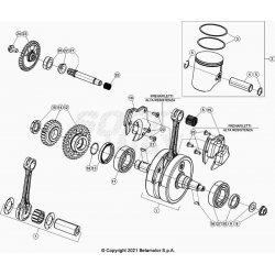 Vilebrequin et bielle BETA 250 RR 2T 2022 