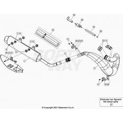 Échappement et silencieux BETA 250 RR 2T 2022 