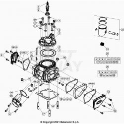 Cylindre et kit piston BETA 300 RR 2T 2022 