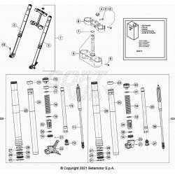 Fourche et tés de fourche BETA 300 RR 2T 2022 