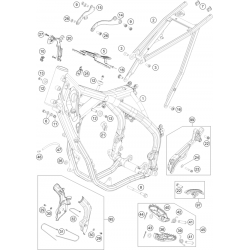 Cadre et boucle arrière GASGAS 250 EC 2021 