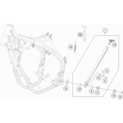 Béquille GASGAS 250 EC 2021 