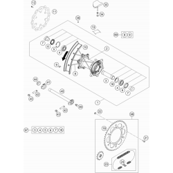 Roue arrière GASGAS 250 EC 2021 