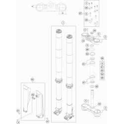 Fourche et Tés GASGAS 250 EC-F 4T 2021 